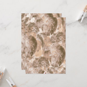 Convite Padrão têxtil com um fundo bege texturizado