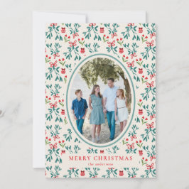 Convite Padrão tradicional verde e grande milenar vermelho