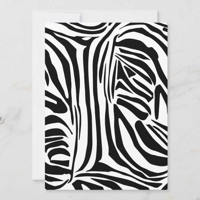 Convite Padrão zebra (Frente)
