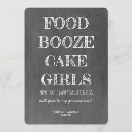 Convite Padrinho de casamento de quadro/melhor proposta en