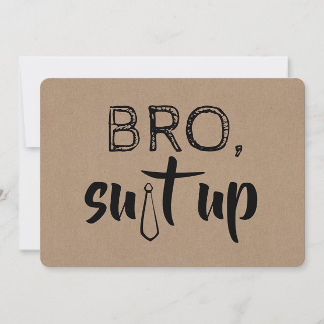 Convite Padrinho de casamento engraçado ou melhor proposta (Frente)