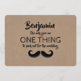 Convite Padrinho de casamento Engraçado ou Melhor Proposta