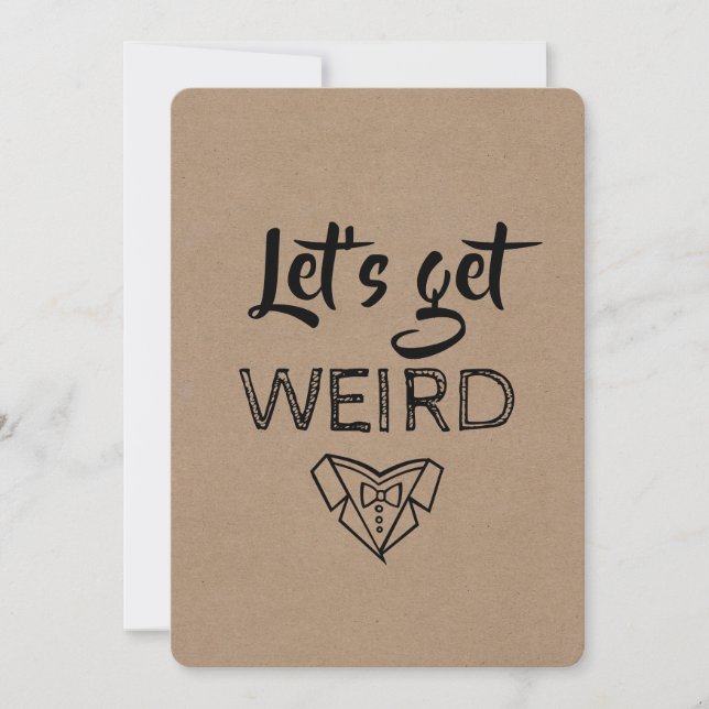 Convite Padrinho de casamento Moderno / Melhor Proposta En (Frente)