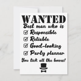 Convite Padrinho de Casamento Personalizado Procurado