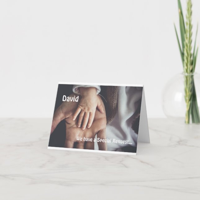 Convite Padrinho Proposta pelo Bebê (Frente)