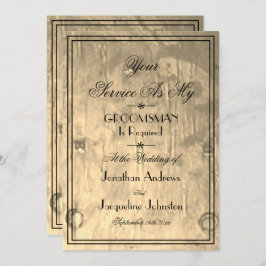 Convite Padrinhos de casamento Legal Você será minha propo