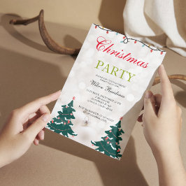Convite Padrões de árvore de Natal