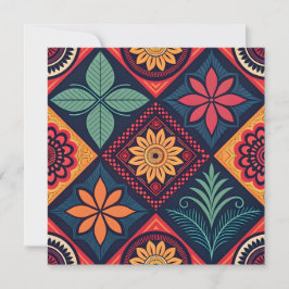 Convite Padrões mágicos das flores