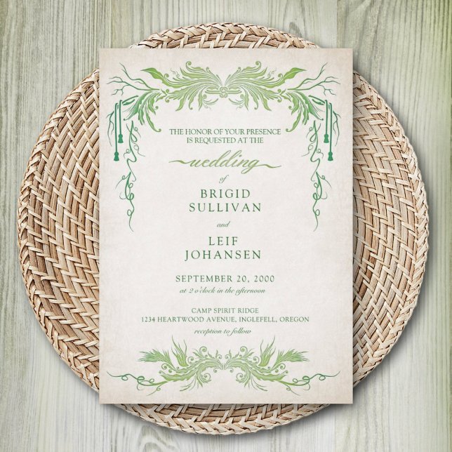 Convite Pagan Handfast Wedding (Criador carregado)