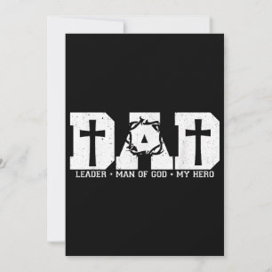 Convite Pai abençoado Papai Cruz Cristão Religioso Pai