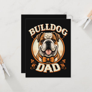 Convite Pai Bulldog – Dia dos Pais com Bulldog Vintage Fof