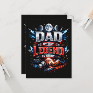 Convite Pai de Dia Lenda à Noite - Epic Gamer Dad