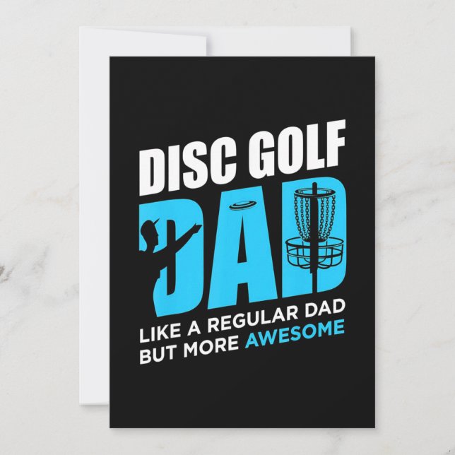 Convite Pai de Disc Golf (Frente)