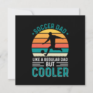 Convite Pai de Futebol Pôr do Sol Retro