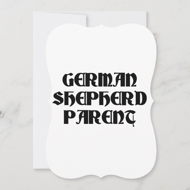 Convite pai do german shepherd (Frente)