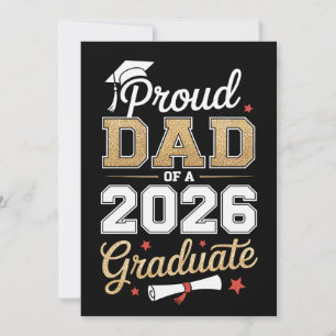 Convite Pai Orgulhoso De Um Graduado Da Turma De Graduação