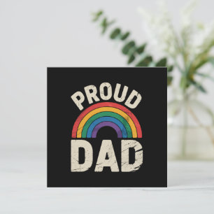 Convite Pai Orgulhoso LGBTQ Orgulho Gay Aliado LGBTQ Dia d