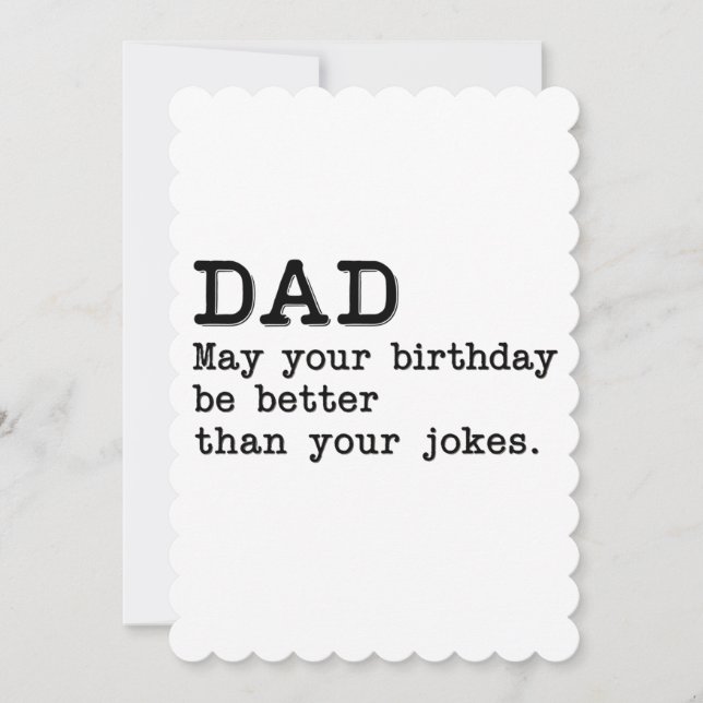 Convite Pai Pode Ser Seu Aniversário Melhor Que Suas Piada (Frente)