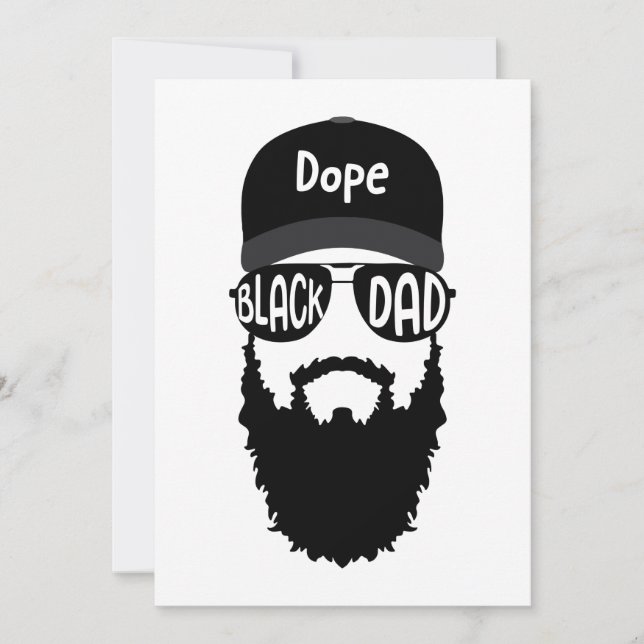Convite Pai Preto Com Dia de os pais Da Placa (Frente)