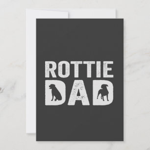 Convite Pai Rottweiler Engraçado Presente Dia dos Pais Cão