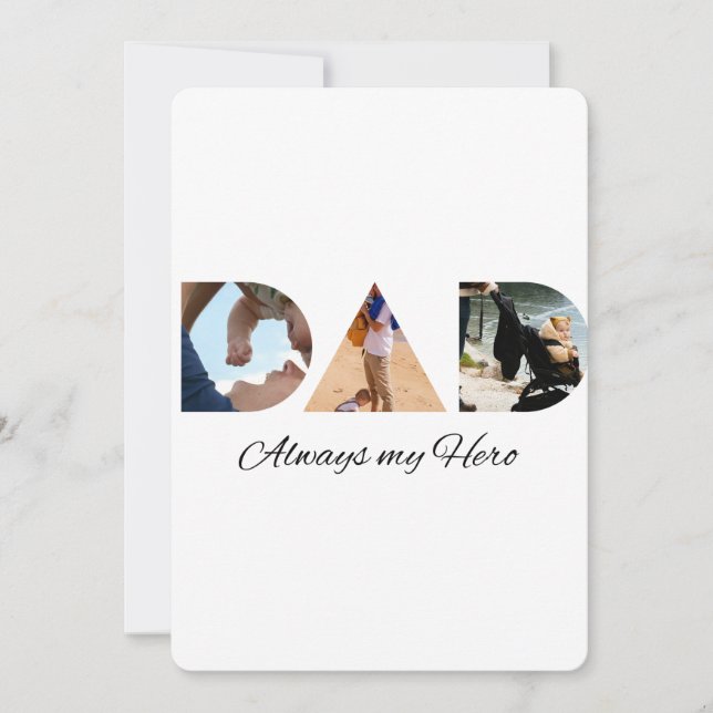 Convite PAI: Sempre o meu herói (Frente)