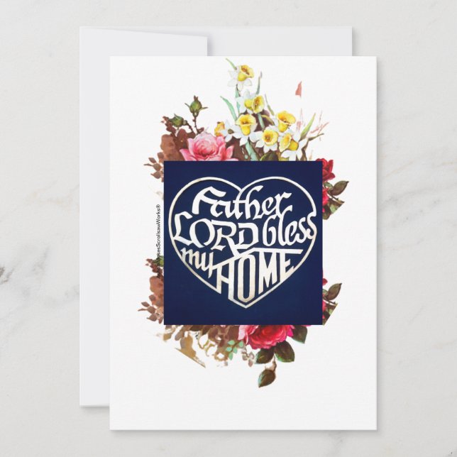 Convite Pai SENHOR abençoe minha Casa (Frente)