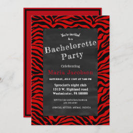 Convite Painéis de proteção em branco e vermelho