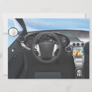 Convite Painel do Carro Esportivo