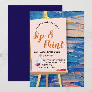 Convite Paint E Sip Invult Paint Party