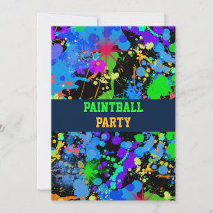 Convite Paint Splatter