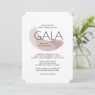 Convite Paint Swash Modern Gala