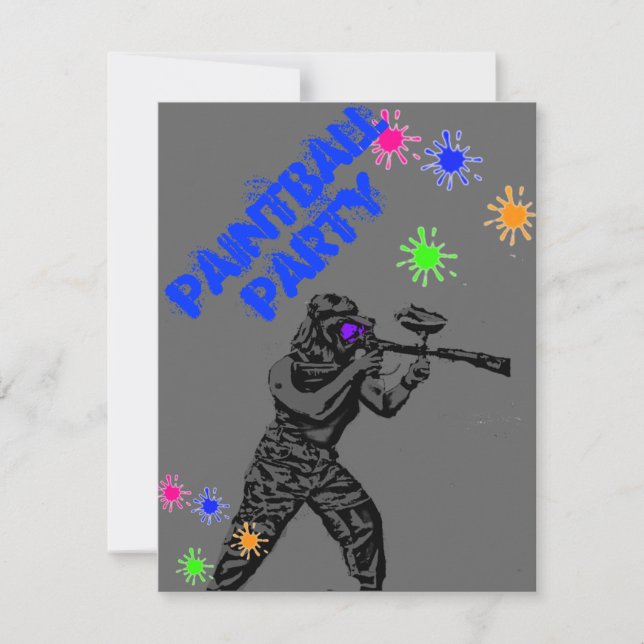 Convite paintball invite1 (Frente)