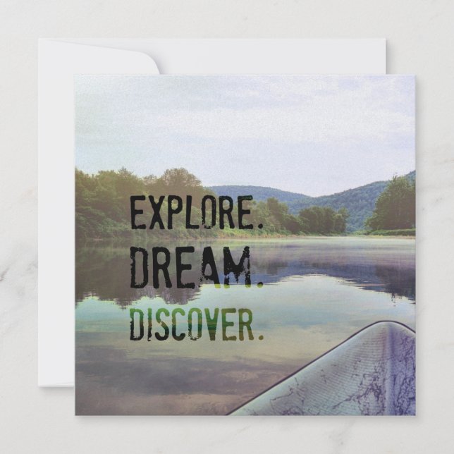 Convite PAINTED RIVER 5.25 x 5.25 card (Frente)