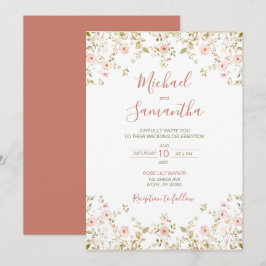 Convite País da Rosa Selvagem Casamento