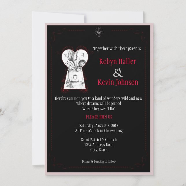 Convite País das maravilhas 2 (Frente)