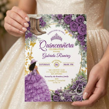 País Western Rosas Roxas Douradas Quinceañera