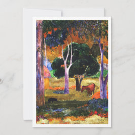 Convite Paisagem com porco e cavalo Pintura Familiar