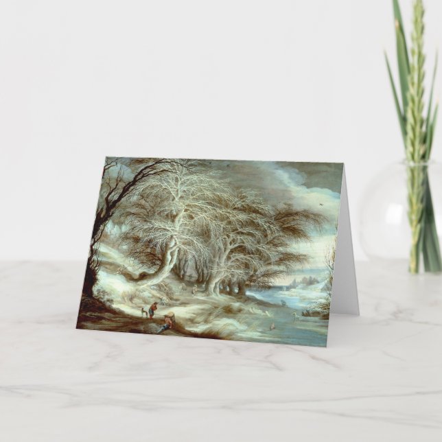 Convite Paisagem de inverno Gijsbrecht Leytens (Frente)