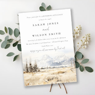 Convite Paisagem de Jackson Hole Wyoming Casamento Anivers