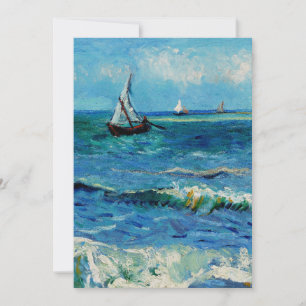 Convite Paisagem Marinha em Les Saintes-Maries Arte Fina