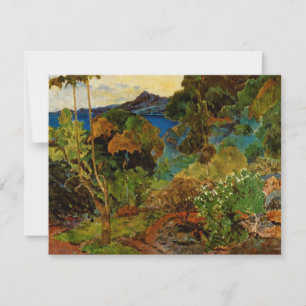 Convite Paisagem Martinica de Paul Gauguin (1887)