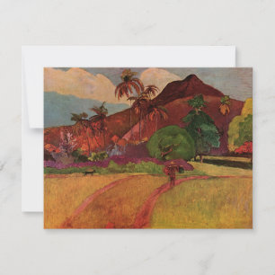 Convite Paisagem Taitiana de Paul Gauguin (1893)