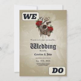 Convite Paixão Steampunk, o Coração do Amor mecânico.