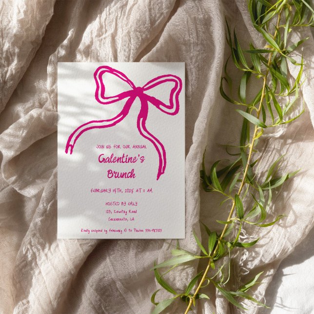 Convite Palavra-arco-rosa-desenhada no dia de Galentine Co (Criador carregado)