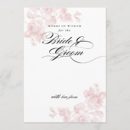 Convite Palavras de sabedoria para a noiva | CHÁ DE PANELA