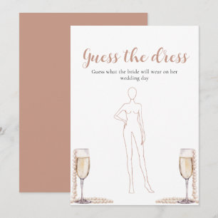 Convite Palavras Prosecco Adivinhe O Vestido Jogo de Chá d