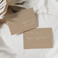 Pale Taupe Você Será Minha Proposta De Bridesman