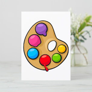 Convite Paleta de arte de pintores