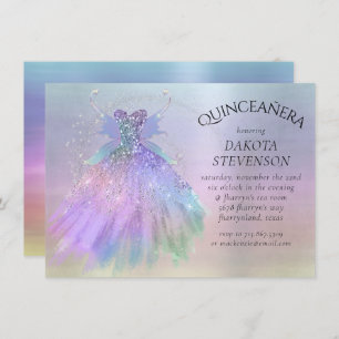 Convite Palhaço Eethal Fairy Wing   Rainbow Pastel Sheen