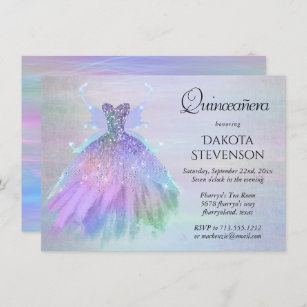 Convite Palhaço Eethal Fairy Wing   Rainbow Pastel Sheen